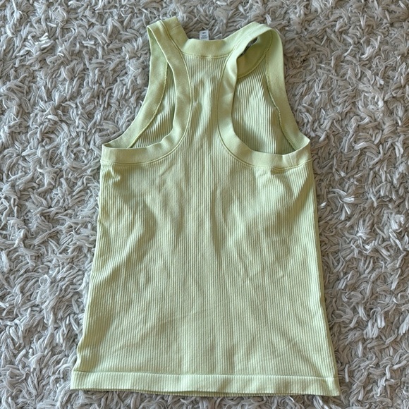 Athleta Green Racerback Ribbed Tank Top - Picture 3 of 3